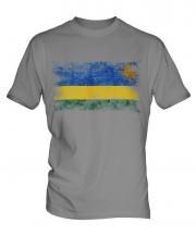 Rwanda Distressed Flag Mens T-Shirt