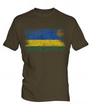 Rwanda Distressed Flag Mens T-Shirt