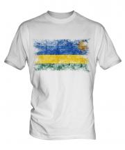 Rwanda Distressed Flag Mens T-Shirt