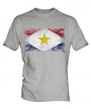 Saba Distressed Flag Mens T-Shirt