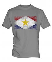 Saba Distressed Flag Mens T-Shirt