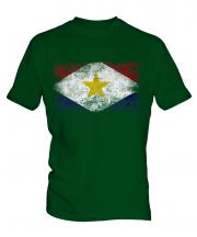 Saba Distressed Flag Mens T-Shirt