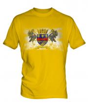Saint Barthelemy Distressed Flag Mens T-Shirt
