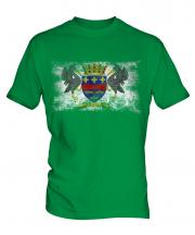 Saint Barthelemy Distressed Flag Mens T-Shirt