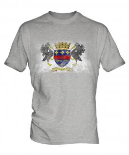 Saint Barthelemy Distressed Flag Mens T-Shirt