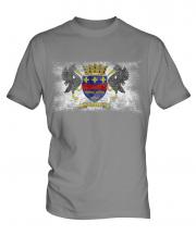 Saint Barthelemy Distressed Flag Mens T-Shirt