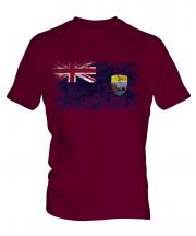 Saint Helena Distressed Flag Mens T-Shirt