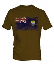 Saint Helena Distressed Flag Mens T-Shirt