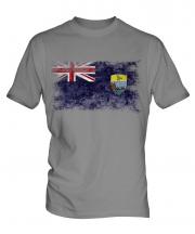 Saint Helena Distressed Flag Mens T-Shirt