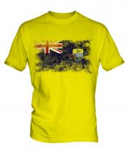 Saint Helena Distressed Flag Mens T-Shirt