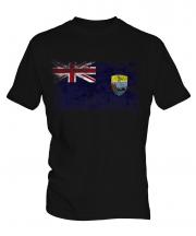 Saint Helena Distressed Flag Mens T-Shirt