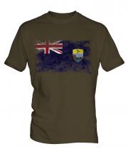 Saint Helena Distressed Flag Mens T-Shirt