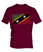 Saint Kitts And Nevis Distressed Flag Mens T-Shirt