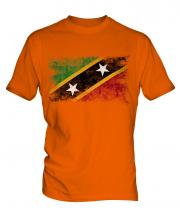 Saint Kitts And Nevis Distressed Flag Mens T-Shirt