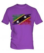 Saint Kitts And Nevis Distressed Flag Mens T-Shirt