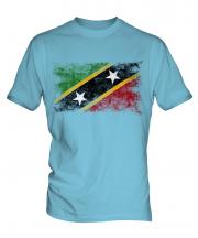 Saint Kitts And Nevis Distressed Flag Mens T-Shirt