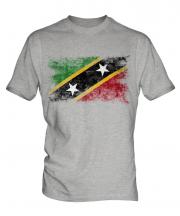 Saint Kitts And Nevis Distressed Flag Mens T-Shirt