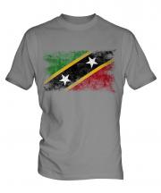 Saint Kitts And Nevis Distressed Flag Mens T-Shirt