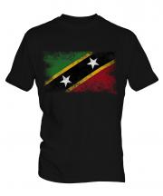 Saint Kitts And Nevis Distressed Flag Mens T-Shirt