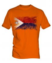 Saint Martin Distressed Flag Mens T-Shirt