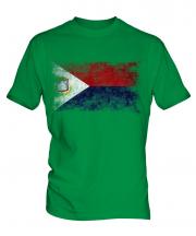 Saint Martin Distressed Flag Mens T-Shirt