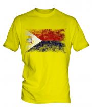 Saint Martin Distressed Flag Mens T-Shirt