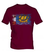 Saint Pierre And Miquelon Distressed Flag Mens T-Shirt