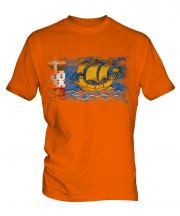 Saint Pierre And Miquelon Distressed Flag Mens T-Shirt