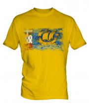 Saint Pierre And Miquelon Distressed Flag Mens T-Shirt