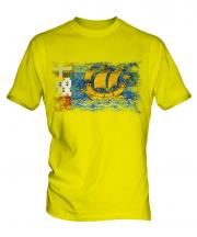 Saint Pierre And Miquelon Distressed Flag Mens T-Shirt