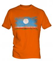 Sakha Republic Distressed Flag Mens T-Shirt