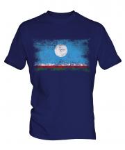 Sakha Republic Distressed Flag Mens T-Shirt