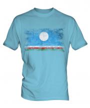 Sakha Republic Distressed Flag Mens T-Shirt
