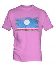 Sakha Republic Distressed Flag Mens T-Shirt