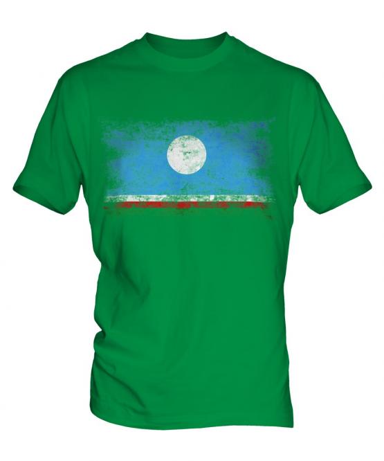 Sakha Republic Distressed Flag Mens T-Shirt