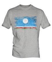 Sakha Republic Distressed Flag Mens T-Shirt