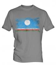 Sakha Republic Distressed Flag Mens T-Shirt