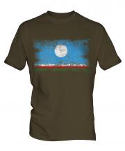 Sakha Republic Distressed Flag Mens T-Shirt