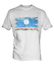 Sakha Republic Distressed Flag Mens T-Shirt