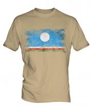 Sakha Republic Distressed Flag Mens T-Shirt
