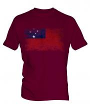 Samoa Distressed Flag Mens T-Shirt