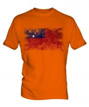 Samoa Distressed Flag Mens T-Shirt