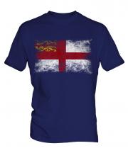Sark Distressed Flag Mens T-Shirt