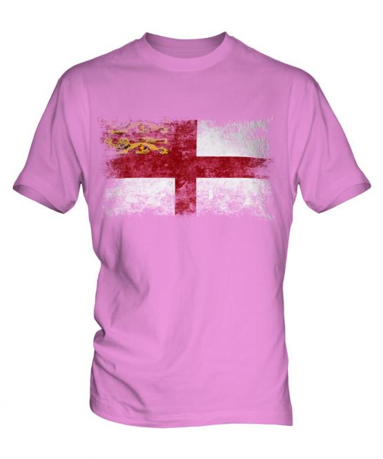 Sark Distressed Flag Mens T-Shirt