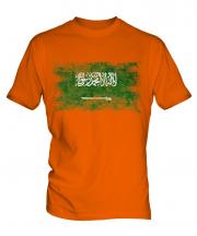 Saudi Arabia Distressed Flag Mens T-Shirt