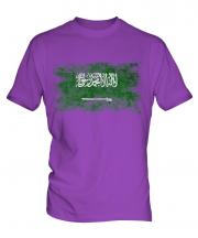 Saudi Arabia Distressed Flag Mens T-Shirt