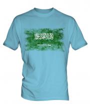 Saudi Arabia Distressed Flag Mens T-Shirt