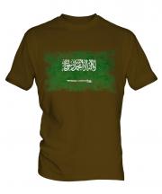 Saudi Arabia Distressed Flag Mens T-Shirt