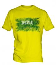 Saudi Arabia Distressed Flag Mens T-Shirt