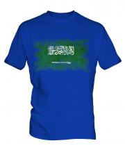 Saudi Arabia Distressed Flag Mens T-Shirt
